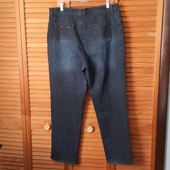 Gloria Vanderbilt All Around Slimming Effect Amanda Denim Jeans Size 18 - Picture 2 of 7